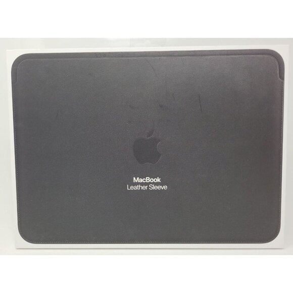 Original Apple Leather Sleeve for MacBook Pro 12 Inch, Black - MTEG2ZM/A